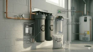 Comparison chart highlighting the specific filtration needs of water softeners for city water.