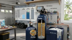 Comparison chart showing why a 48,000 grain capacity is ideal for 3 to 5 person households.